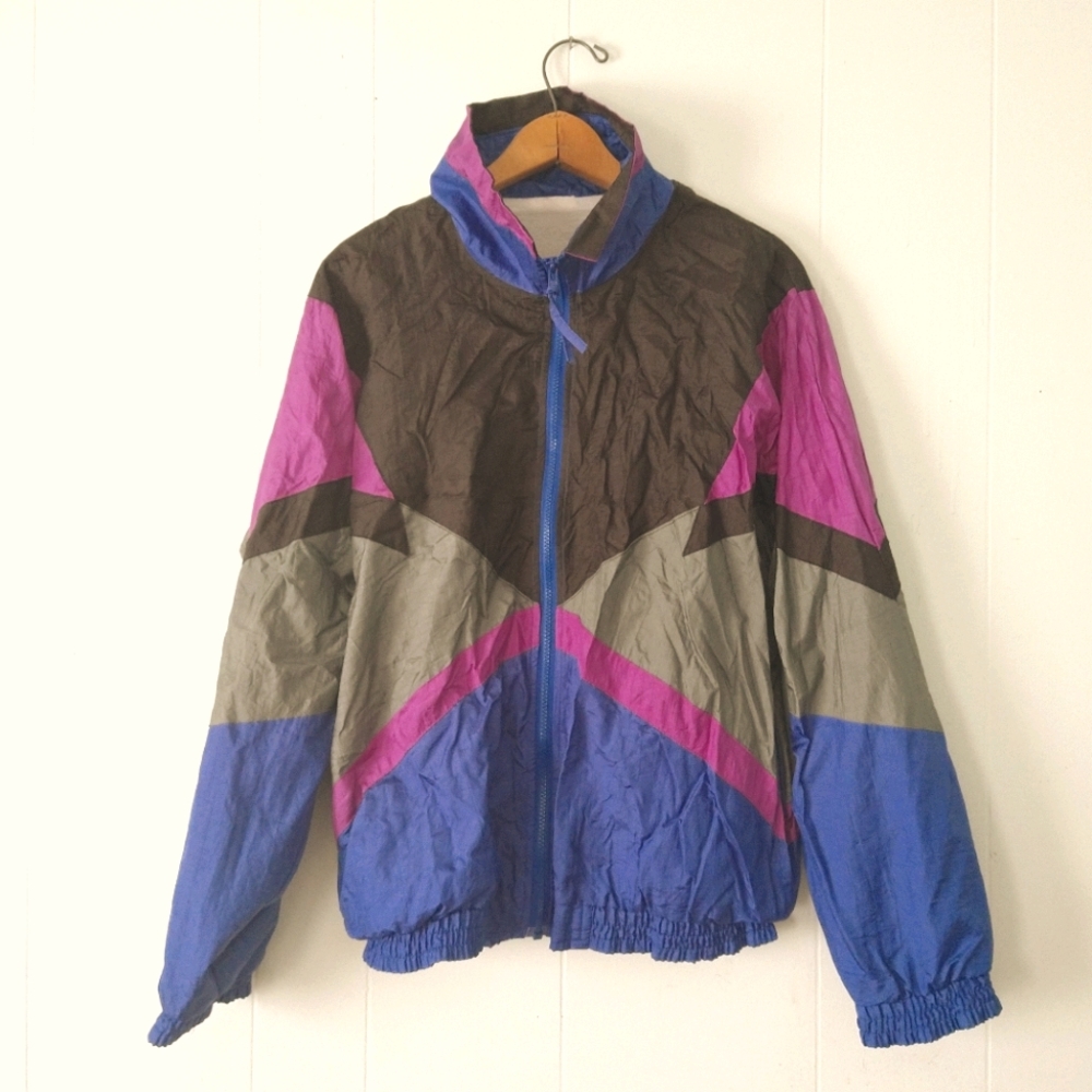 Retro Windbreaker Funky 90s Throwback - image 1